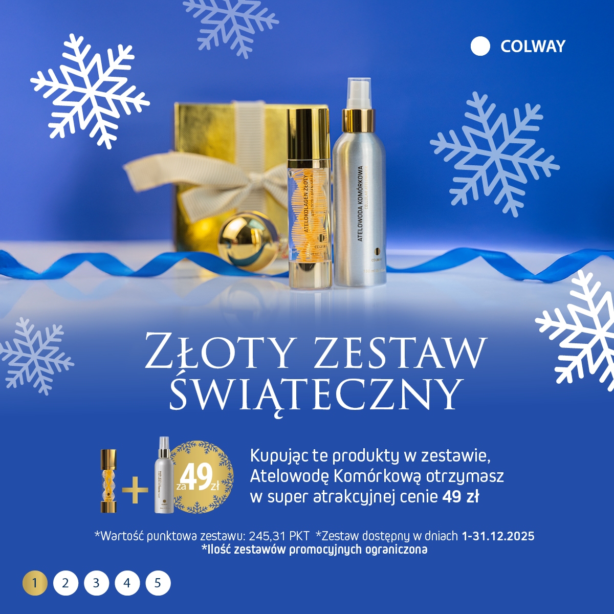 AteloKolagen Colway - luksusowy żel odmładzający ze złotem