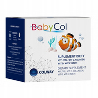 BabyCol COLWAY Kolagen Witaminy Dla Dzieci 60 pastylek Do Ssania